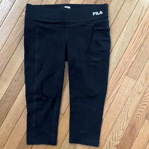 Black workout leggings, FILA size medium!